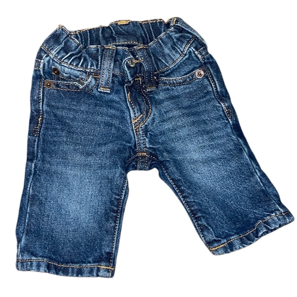 •BABY GAP•REGULAR WASH BABY DENIM JEANS SIZE 0-3 MONTHS EUC